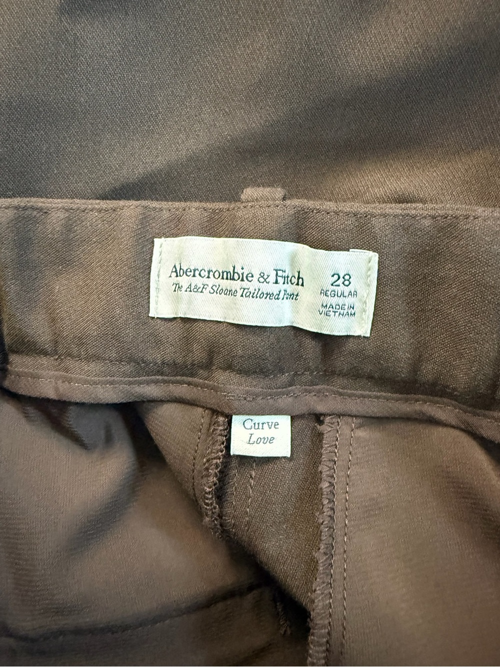 Abercrombie & Fitch NWT Size 28 Curve Love Ultra High Wide Leg Sloane Tailored - Picture 8 of 12